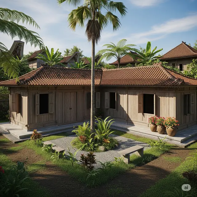 10 Inspirasi Gambar Rumah Kampung Sederhana Tapi Cantik 3 Kamar, Modern & Hemat - Hot berita69.org