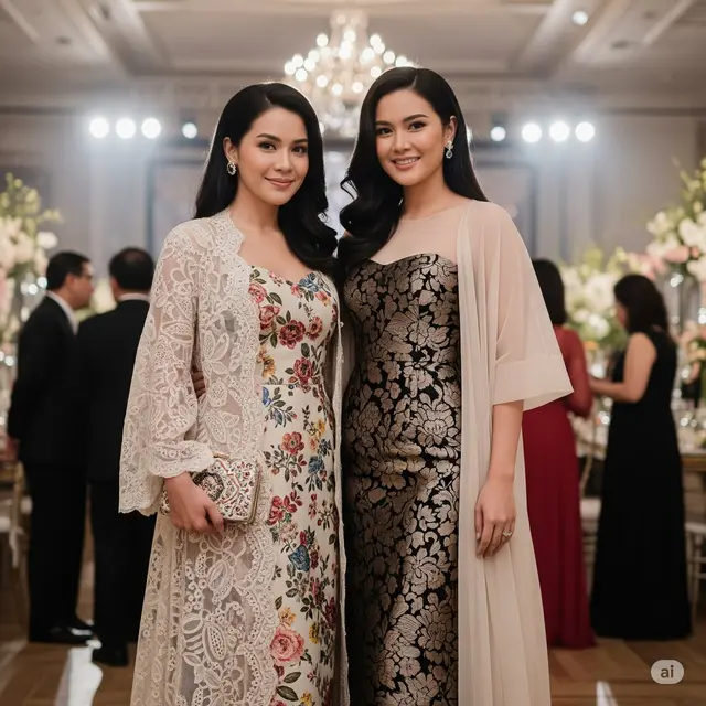 10 Inspirasi Model Brokat Kombinasi Outer Tulle Transparan Glamor untuk Pesta Mewah 2025 - Hot berita69.org