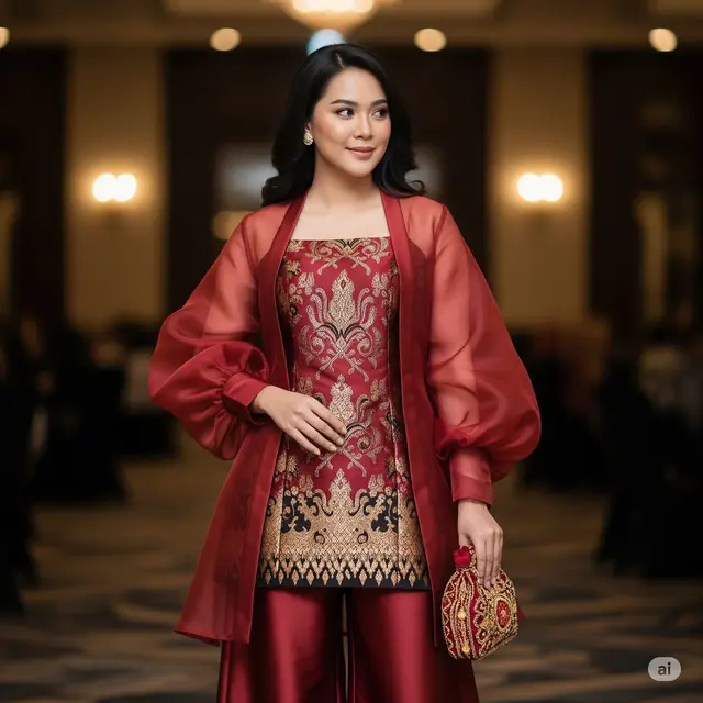 10 Model Batik Kombinasi Satin Modern Terbaru, Perpaduan Anggun untuk Acara Formal dan Spesial - Hot berita69.org