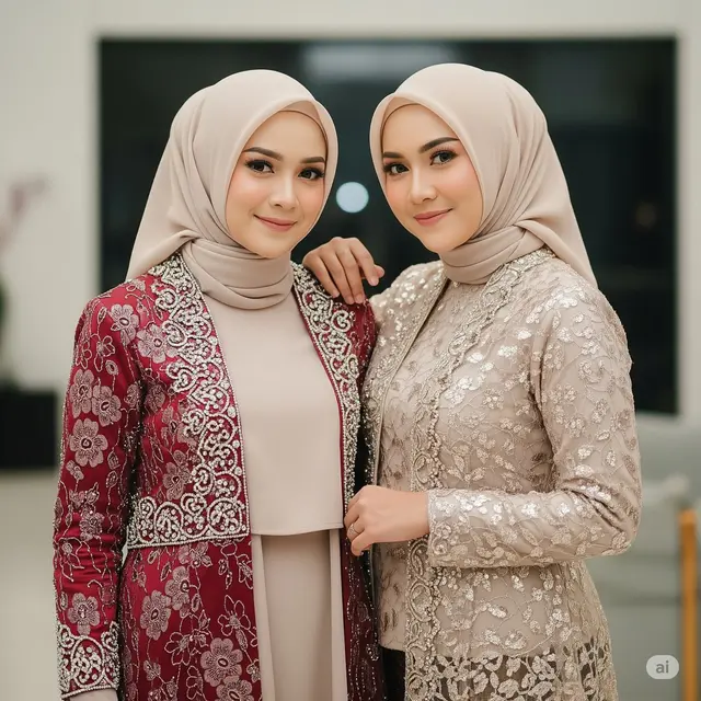 10 Model Brokat Mutiara Kombinasi Gamis Syarâi 2025, Elegan, Nyaman, Siap Sholat - Hot berita69.org
