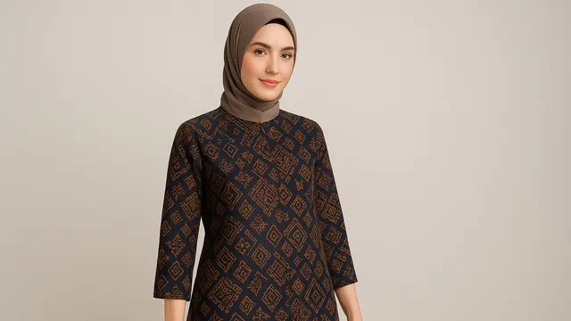 12 Model Atasan Batik Wanita Berhijab Buat Kerja Terbaru 2025, Stylish dan Tetap Profesional - Hot berita69.org