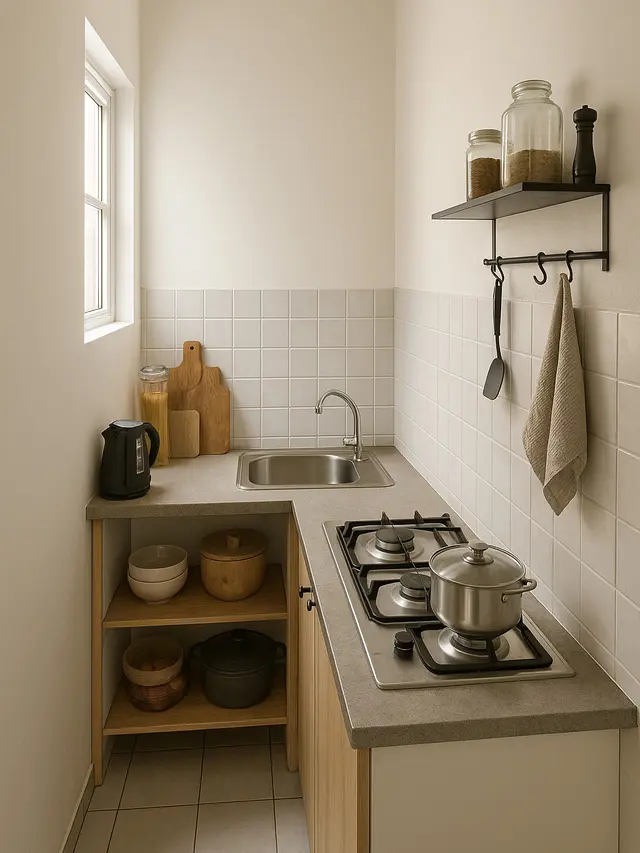 12 Tips Menata Dapur Sempit Tanpa Kitchen Set, Tampilan Tetap Rapi dan Estetik - Hot berita69.org