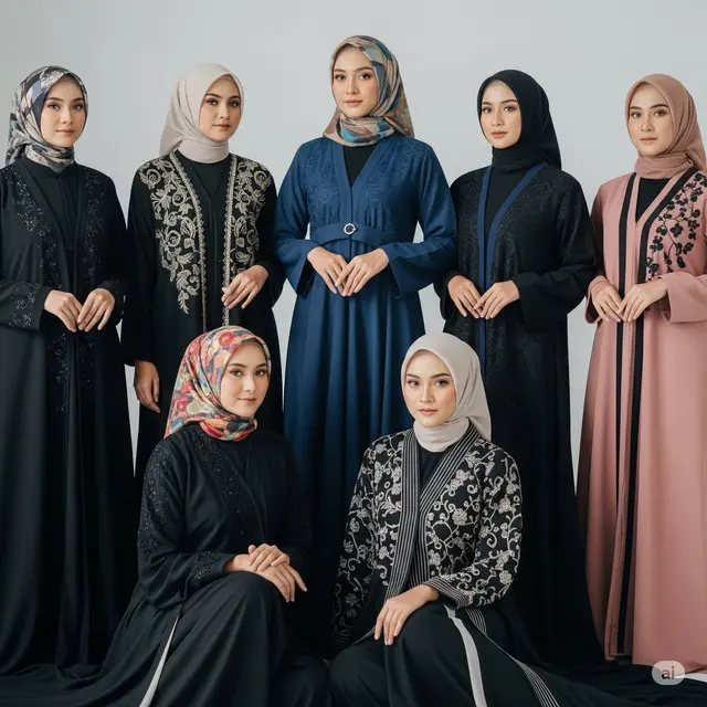 15 Model Abaya Arab Terbaru 2025, Tampil Syar'i, Stylish & Modis - Hot berita69.org