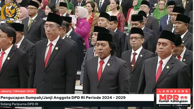 152 Anggota DPD Periode 2024-2029 Resmi Dilantik - News berita69.org