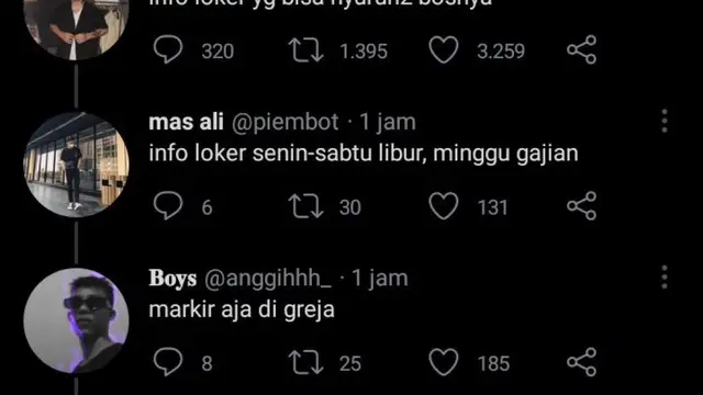 6 Cuitan Netizen Tanya Loker Ini Bikin Tepuk Jidat, Susah Cari Infonya - Hot berita69.org