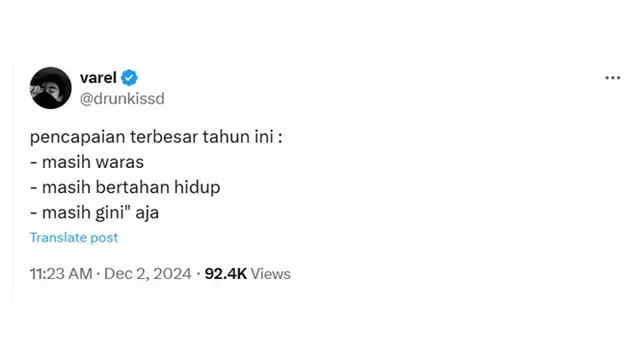6 Curhatan Pencapaian Netizen di Tahun 2024 Ini Bikin Senyum Tipis, Banyak yang Relate - Hot berita69.org