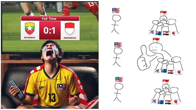 6 Meme Indonesia dan Malaysia di Pertandingan Perdana Piala AFF 2024 Ini Kocak - Hot berita69.org