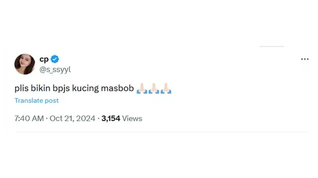 6 Permintaan Lucu Netizen ke Bobby Kertanegara Kucing Prabowo Ini Bikin Ngakak - Hot berita69.org
