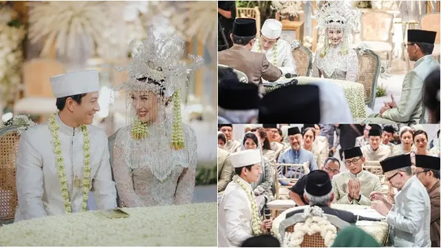 6 Potret Akad Nikah Pembalap Rio Haryanto dan Athina, Sandiaga Uno Jadi Saksi - Hot berita69.org