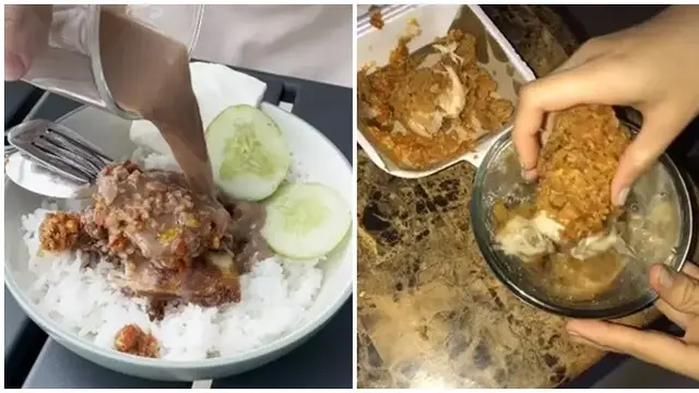 6 Potret Ayam Geprek Nyeleneh Ini Bikin Hilang Selera, Sajian Tak Meyakinkan - Hot berita69.org