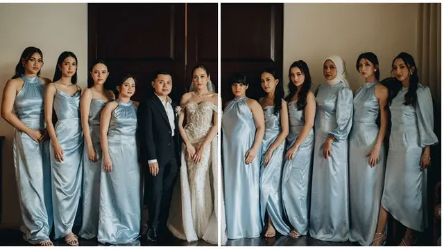 6 Potret Bridesmaids Salshabilla Adriani, Kompak Sejak Bridal Shower hingga Resepsi - Hot berita69.org