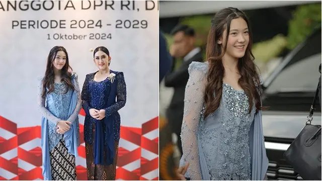 6 Potret Mikhaela Lee Temani Nafa Urbach di Pelantikan Anggota DPR RI, Curi Perhatian - Hot berita69.org
