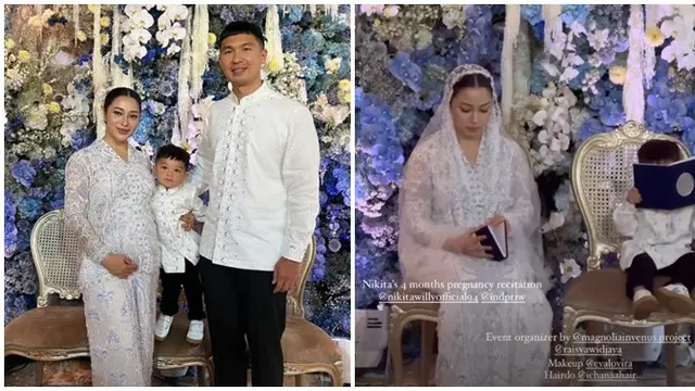 6 Potret Pengajian 4 Bulanan Kehamilan Nikita Willy, Baby Izz Anteng Ikut Rentetan Acara - Hot berita69.org