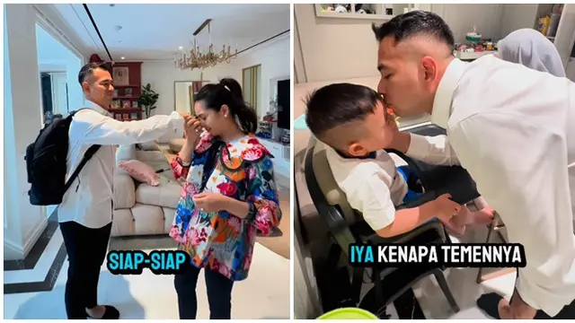 6 Potret Raffi Ahmad Pamit kepada Keluarga Berangkat ke Akmil, Peluk Cium Anak Istri - Hot berita69.org