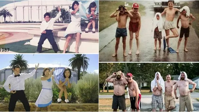 6 Potret Reka Ulang Foto Masa Kecil Saudara Kandung Ini Perubahannya Makin Lucu - Hot berita69.org