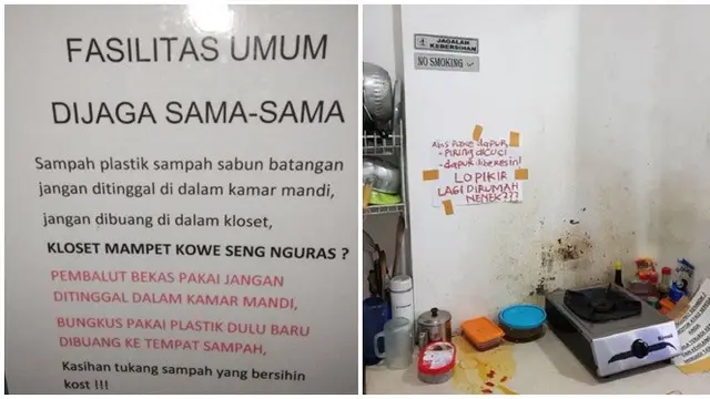 6 Tulisan Peringatan Jaga Kebersihan di Kos Bikin Tepuk Jidat, Sering Diabaikan - Hot berita69.org