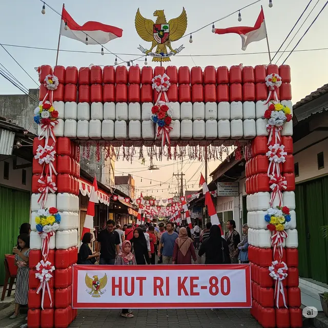 7 Ide Hiasan 17 Agustus dari Plastik Paling Kreatif Sambut HUT RI, Murah Meriah - Hot berita69.org