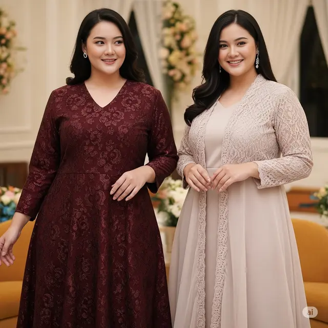 7 Model Gaun Brokat untuk Dada Besar, Tampil Proporsional Anggun Tanpa Khawatir - Hot berita69.org