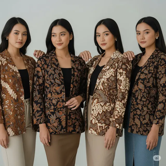 7 Model Jas Batik Wanita Modern Terbaru 2025 untuk Segala Acara - Hot berita69.org