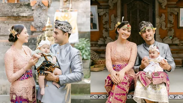 7 Pemotretan Keluarga Laura Theux dan Indra Brotolaras yang Kental Budaya Bali - Hot berita69.org