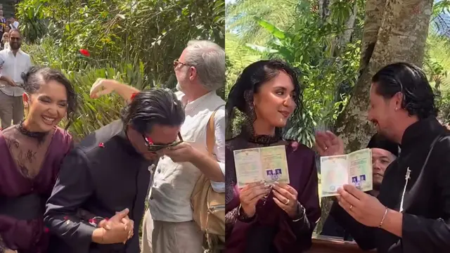 7 Potret Akad Nikah Keenan Pearce dan Tasha Serena, Digelar Outdoor di Bali - Hot berita69.org