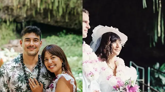 7 Potret Aurelie Moeremans Datangi Tempat Nikah Ortu Tyler di Hawaii, Wajahnya Mirip Camer - Hot berita69.org