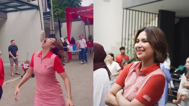 7 Potret Indah Permatasari Ikut Lomba Agustusan Ini Seru Banget - Hot berita69.org