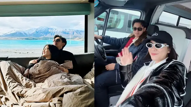 7 Potret Liburan Felicya Angelista dan Caesar Hito di Selandia Baru, Naik Campervan - Hot berita69.org