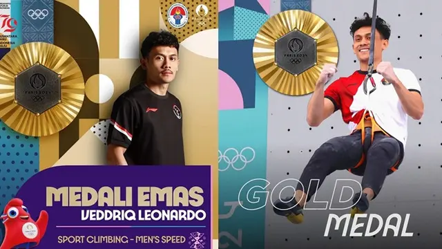 7 Potret Veddriq Leonardo, Atlet Panjat Tebing Indonesia Raih Emas di Olimpiade Paris 2024 - Hot berita69.org