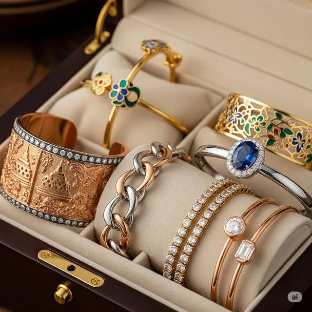 7 Rekomendasi Gelang Emas Model Fancy Terbaru 2025, Tampil Elegan Setiap Hari - Hot berita69.org
