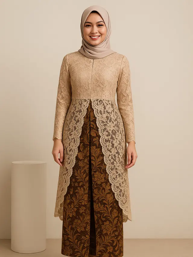 8 Model Batik Brokat Kombinasi Lengan Panjang Terbaru 2025, Anggun dan Modis - Hot berita69.org