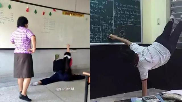 8 Potret Nyeleneh Siswa Waktu di Depan Kelas Ini Bikin Geleng Kepala - Hot berita69.org
