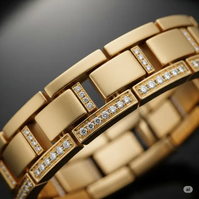 9 Gelang Emas Model Rantai Jam yang Lagi Tren 2025, Tampil Mewah Tiap Hari - Hot berita69.org