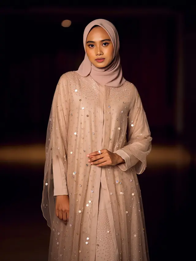 9 Model Dress Panjang Elegan Kombinasi Payet Muslim, Jadi Tren Fashion 2025 - Hot berita69.org