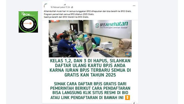 Awas Hoaks Pemutihan Tunggakan BPJS Kesejahteraan, Simak Daftarnya Sebelum Tergiur - Cek Fakta berita69.org