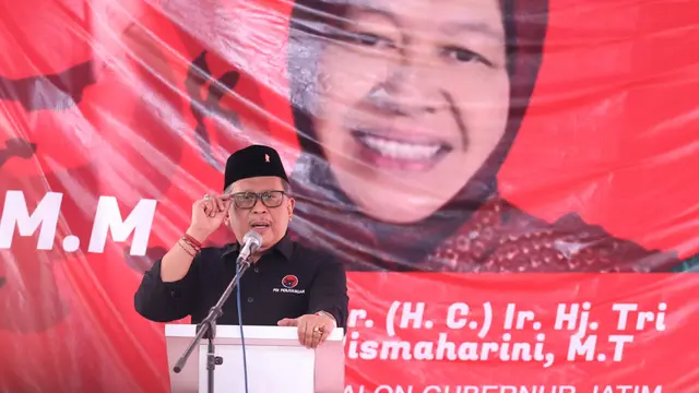 Bakar Semangat Kader Menangkan Pilkada Jatim, Hasto PDIP: Risma Itu Spesialis Atasi Kemiskinan - Pemilu berita69.org
