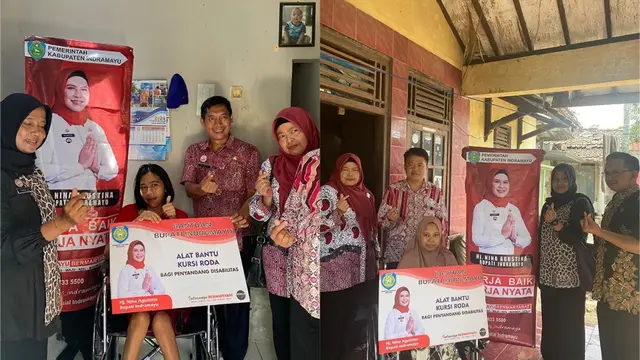 Bentuk Kepedulian Cabup Nina Agustina kepada Masyarakat Indramayu Penyandang Disabilitas - Pemilu berita69.org