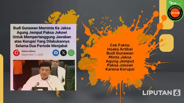 Cek Fakta: Hoaks Artikel Budi Gunawan Minta Jaksa Agung Jemput Paksa Jokowi karena Kasus Pembohongan - Cek Fakta berita69.org