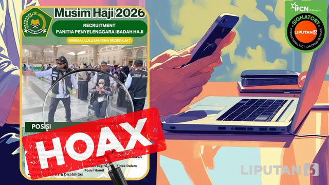 Cek Fakta: Hoaks Tautan Pendaftaran Menjadi Petugas Haji 2026 - Cek Fakta berita69.org
