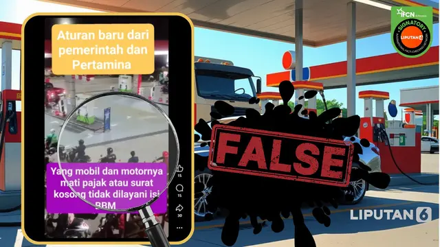 Cek Fakta: Tidak Benar Aturan Baru Pemerintah dan Pertamina Kendaraan Pajak Mati Tak Bisa Isi BBM - Cek Fakta berita69.org