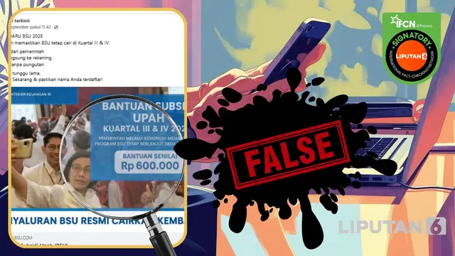 Cek Fakta: Tidak Benar Ini Link Pendaftaran BSU Kuartal 3 dan 4 - Cek Fakta berita69.org