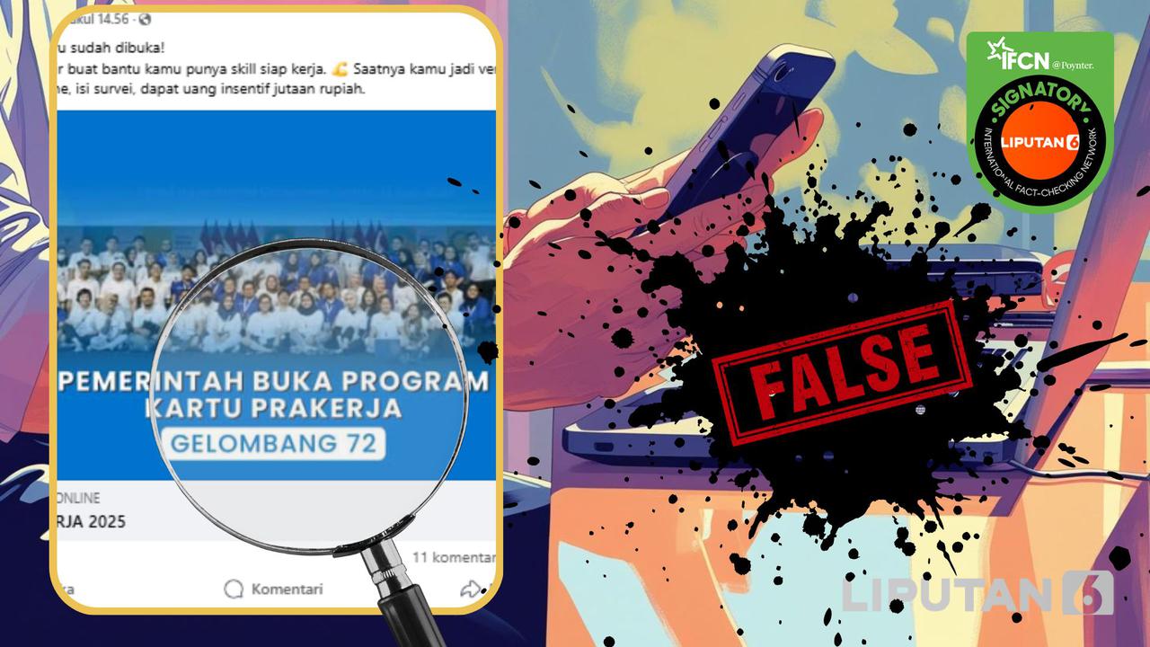 Cek Fakta: Tidak Benar Ini Link Pendaftaran Kartu Prakerja Gelombang Terbaru