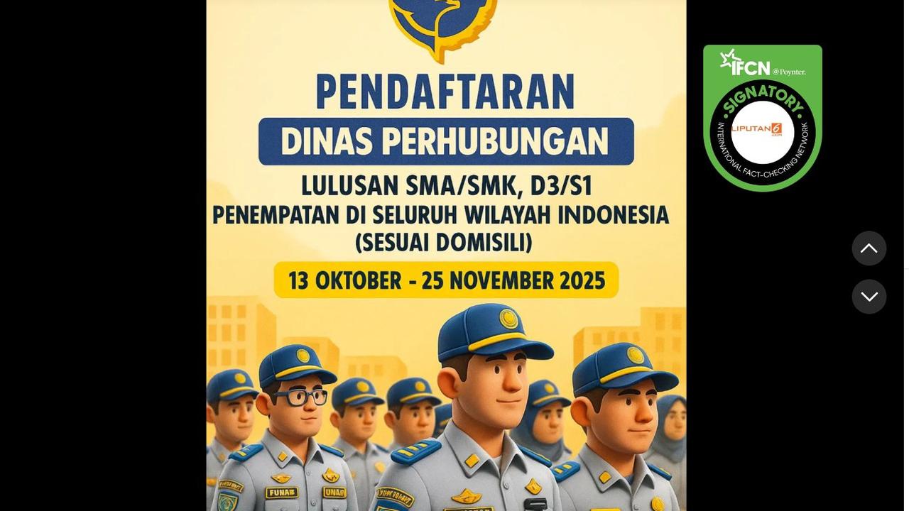 Cek Fakta: Tidak Benar Link Pendaftaran Dinas Perhubungan Periode 13 Oktober-25 November 2025