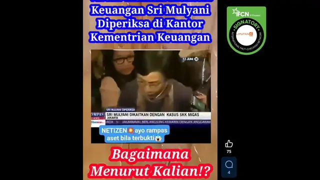 Cek Fakta: Video Sri Mulyani Diperiksa Bareskrim Polri Ini Terjadi pada 2015 - Cek Fakta berita69.org