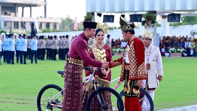 Cerita AHY Dapat Sepeda Jokowi Usai Menang Pakaian Adat Terbaik HUT RI - News berita69.org