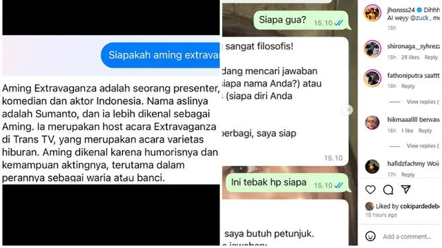 Chat 10 Artis dengan Meta AI Ini Jawabannya Halu, Bikin Ngakak - Hot berita69.org