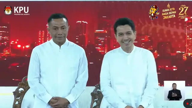 Debat Perdana Pilgub, Dharma-Kun: Visi Kami Menjadikan Jakarta Pusat Perekonomian Nasional dan Global - Pemilu berita69.org