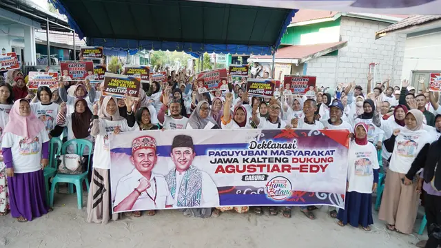 Dukung Agustiar-Edy, Paguyuban Masyarakat Jawa Kalteng Sepakat Lanjutkan Kemajuan - Pemilu berita69.org