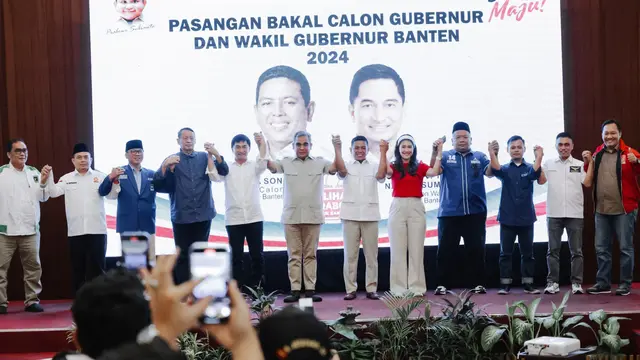 Gerindra Deklarasi Dukung Bacalon Gubernur dan Wakil Gubernur Banten Andra-Dimyati - Pemilu berita69.org