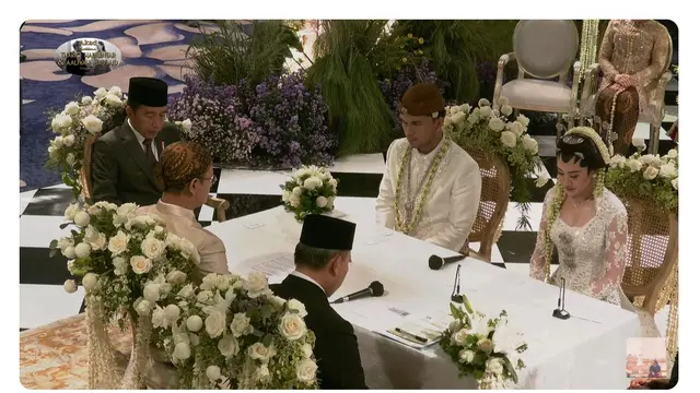 Hadiri Kawinan Thariq Halilintar-Aaliyah Massaid, Jokowi dan Bamsoet Jadi Saksi Pernikahan - News berita69.org